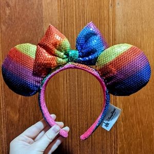Rainbow Minnie Ears
